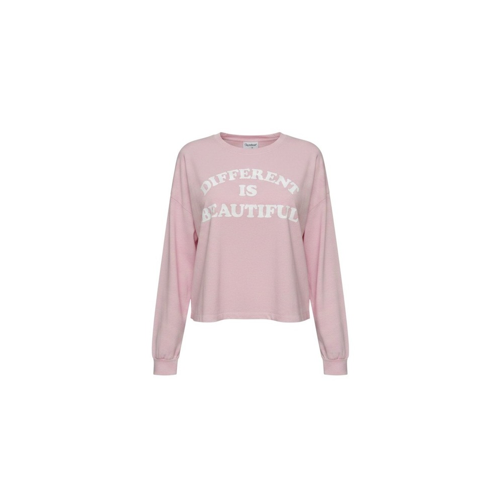 Popular Girl Graphic Tee Womens XL Pink New Different Is Beautiful Cropped